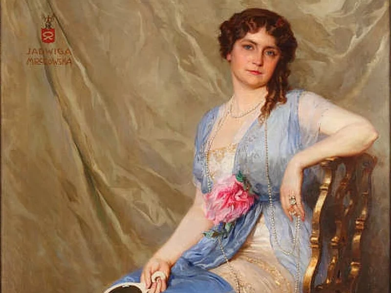 1871-Achille Beltrame - Ritratto di Jadwiga Mrozowska